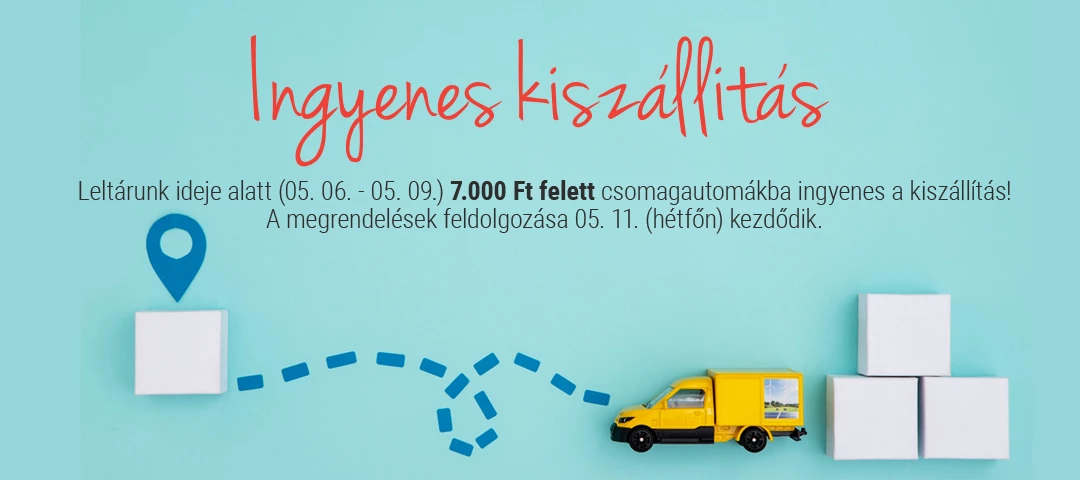 Ingyenes szállítás csomagautomatába már 7000 Ft-tól
