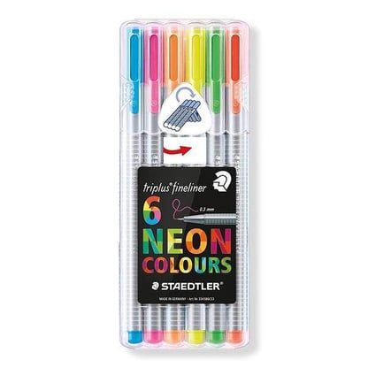 Staedtler Triplus tűfilc 6 db-os, neon színek