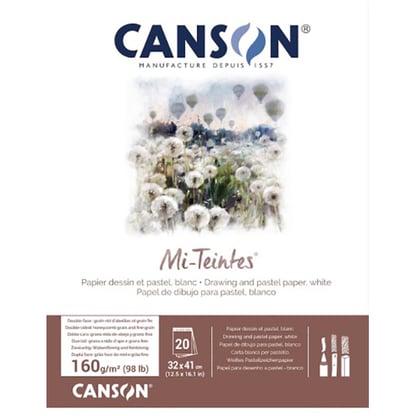 Canson Mi-teintes pasztelltömb - fehér