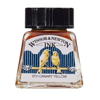 Winsor&Newton tinta, kanárisárga