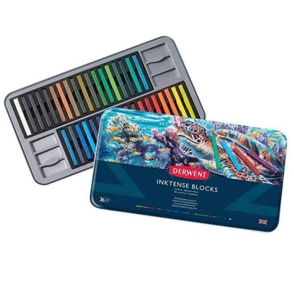 Derwent Inktense Blocks 36 db-os akvarellkréta készlet