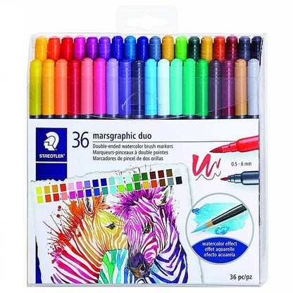 Staedtler Marsgraphic Duo ecsetfilc, 36 db-os készlet