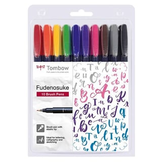 Tombow Fudenosuke színes ecsetfilc 10 db-os készlet