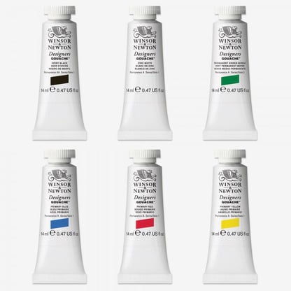 Winsor & Newton Designer's Gouache 6db, színek