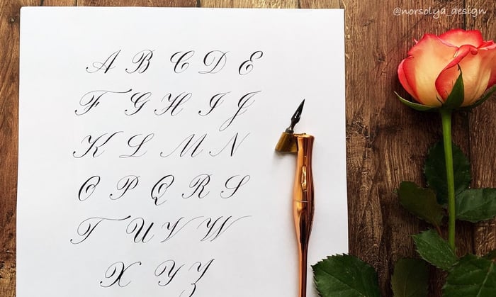 Copperplate kalligráfia workshop - nagybetűk