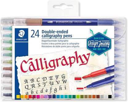 Staedtler kéthegyű kalligrafikus marker, 24 db