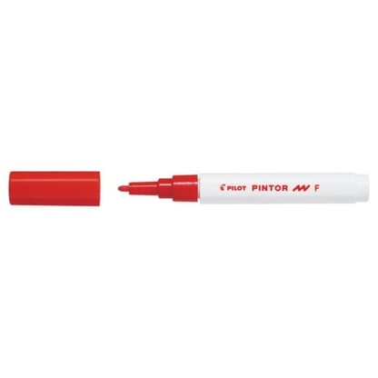 Pilot Pintor dekormarker F (1 mm), piros