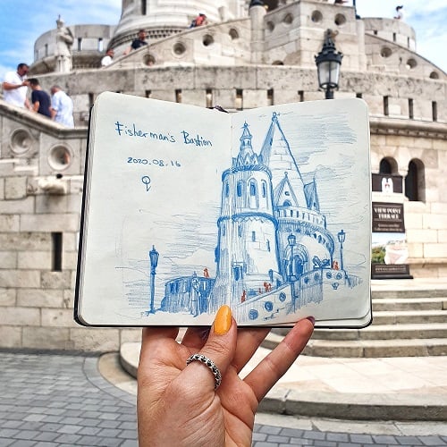 Urban sketching workshop - Fisherman's Bastion