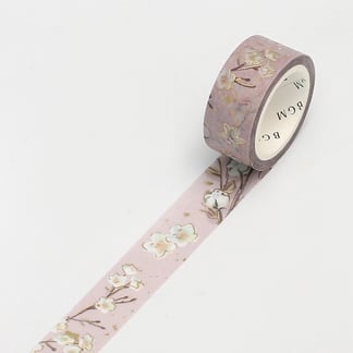 BGM washi tape 15mm x 5m - Cherry tree foil