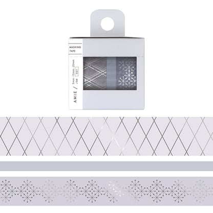 World Craft Washi Tape, 3 db-os szett - Greyish Lavender