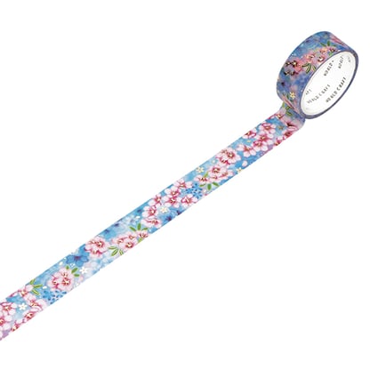 World Craft Washi Tape - Blue Sakura