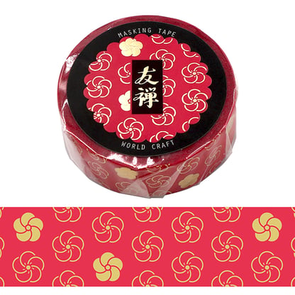 World Craft Washi Tape - Red Plum