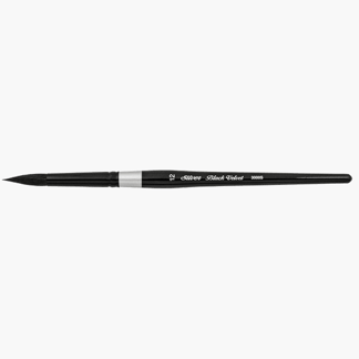 Silver Brush, Black Velvet - kerek