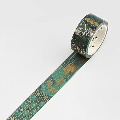 BGM Washi Tape - Arabian night, green