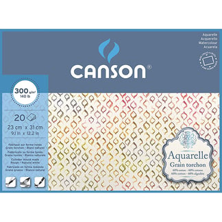 Canson Aquarelle 60% pamuttartalmú akvarellpapír - hidegen préselt