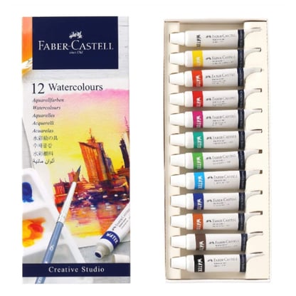 Faber-Castell tubusos akvarellfesték - 12 db