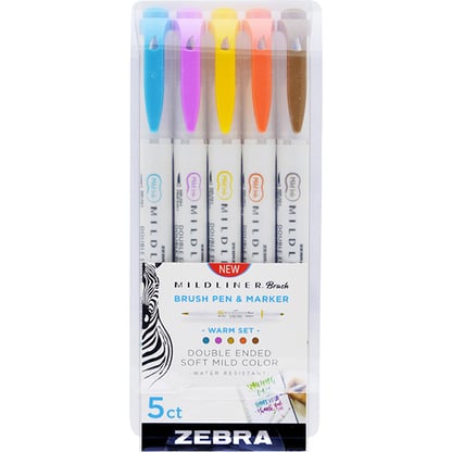 Zebra Mildliner ecsetfilc - meleg színek