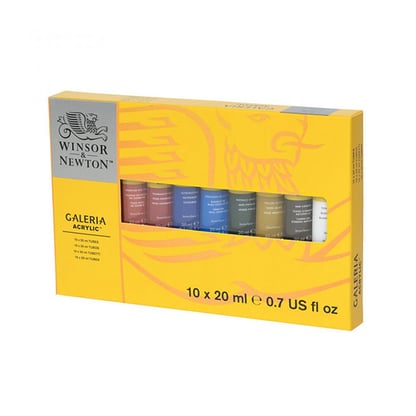 Winsor and Newton Galeria akrilfesték, 20 ml - 10 darabos