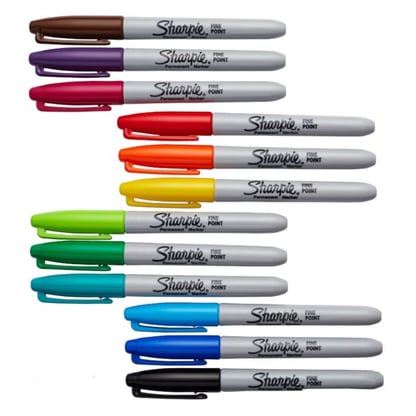 Sharpie alkohol marker, 0,9 mm - több színben