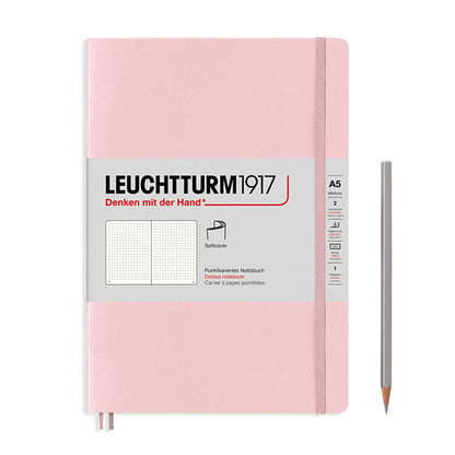 Leuchtturm pontozott füzet, puha borító, A5 - powder