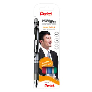 Pentel EnerGel zseléstoll készlet, 4 db - alapszínek