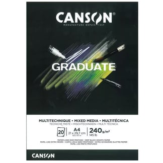 Canson Graduate mix-media papírtömb - fekete lapos