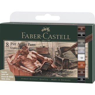 Faber-Castell Pitt Artist ecsetfilc készlet, 8 db - Klasszikus