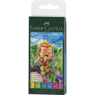 Faber-Castell Pitt Artist ecsetfilc, 6 db - Tavasz