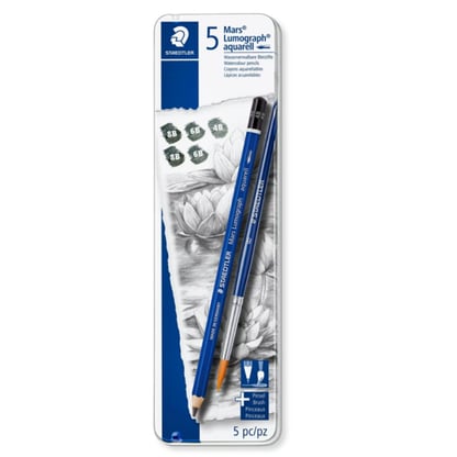 Staedtler Mars Lumograph akvarell grafitceruza készlet, 5 db-os