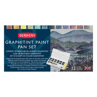 Derwent Graphitint akvarellfesték készlet, 12 db