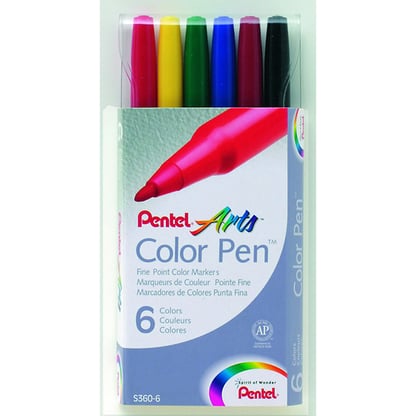 Pentel Colour Pen filctoll készlet - 6 db