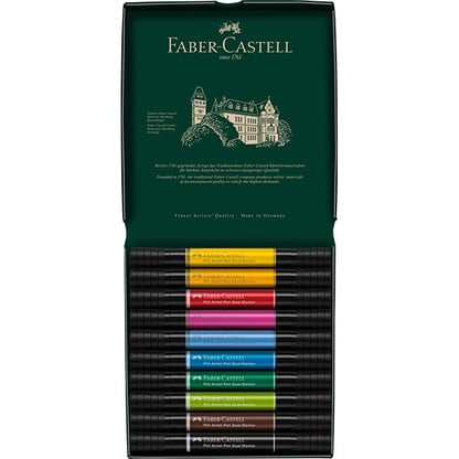 Faber-Castell Pitt Artist kétvégű ecsetfilc készlet, 10 darabos