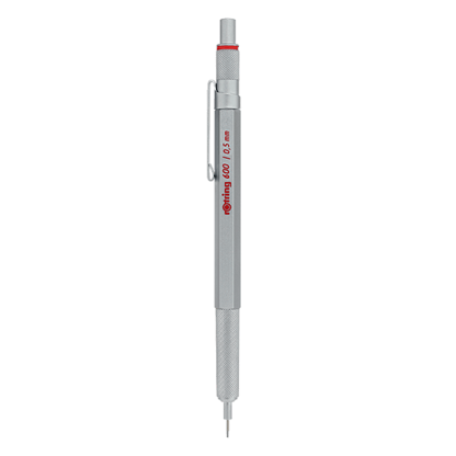 Rotring 600 mechanikus ceruza, ezüst - 0,5 mm