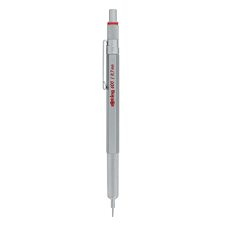 Rotring 600 mechanikus ceruza, ezüst - 0,7 mm