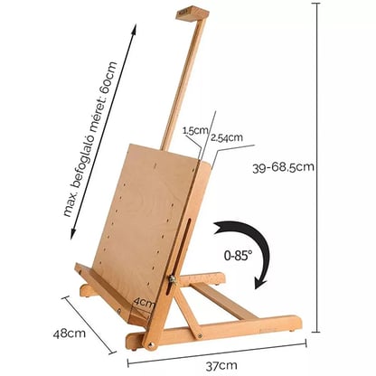 Meeden asztali állvány, rajztáblával