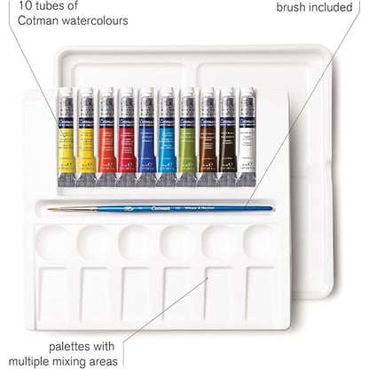 Winsor & Newton Cotman akvarellfesték, tubusos - 10 x 8 ml