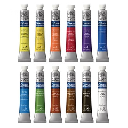 Winsor & Newton Cotman akvarellfesték, tubusos - 12 x 8 ml