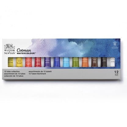 Winsor & Newton Cotman akvarellfesték, tubusos - 12 x 8 ml