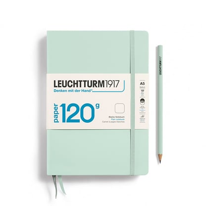 Leuchtturm1917 vázlatfüzet, 120 g - Menta zöld