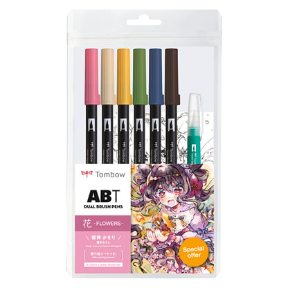 Tombow ABT akvarell ecsetfilc készlet - Manga flower