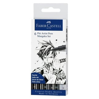 Faber-Castell 6 db-os Manga filc készlet - fekete