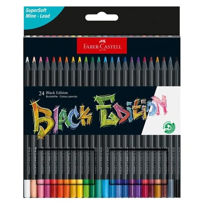 Faber-Castell Black Edition színes ceruza készlet, 24 db