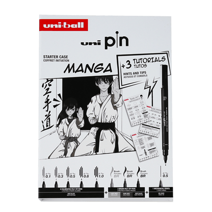 UNI Pin műszaki tűfilc készlet - Manga Collection Box