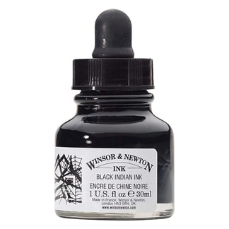 Winsor & Newton fekete tinta, 30 ml