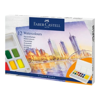 Faber-Castell akvarellfesték készlet, 12 db