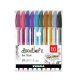 Zebra Doodler'z zselés toll készlet, 10 db - csillámos