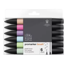   Winsor & Newton Promarker alkoholos ecsetfilc, 6 db - Pastel Tones
