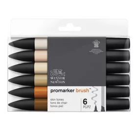   Winsor & Newton Promarker alkoholos ecsetfilc, 6 db - Bőrszínek
