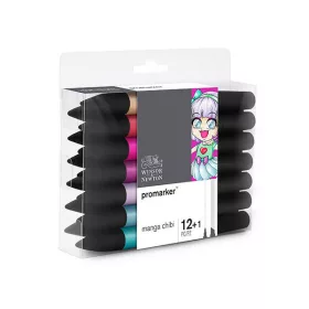 Winsor & Newton Promarker alkoholos marker, 12+1 db - Chibi