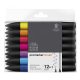 Winsor & Newton Promarker alkoholos ecsetfilc,12+1 db - Élénk